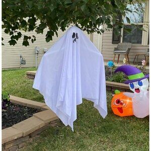 3 Pack Halloween Party Decoration 27.5" Hanging Ghosts, Cute Flying Ghost